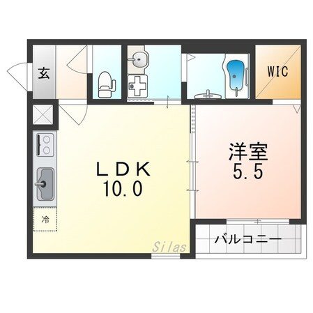 河内花園駅 徒歩8分 1階の物件間取画像